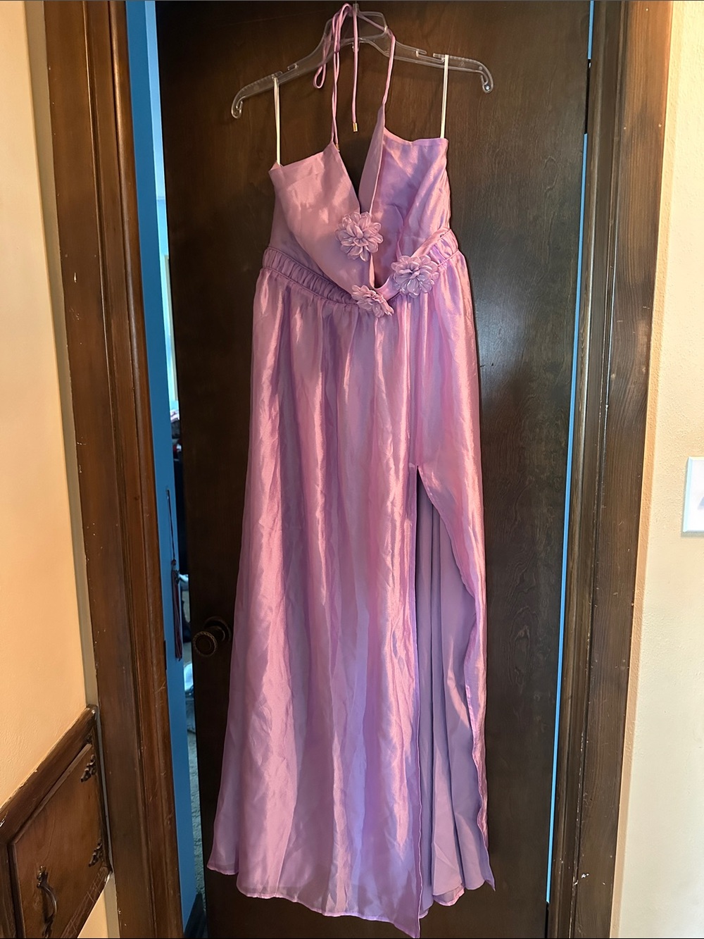 Hello Molly Elegant Delights Halter Maxi Dress Lilac - XL - Picture 3 of 5